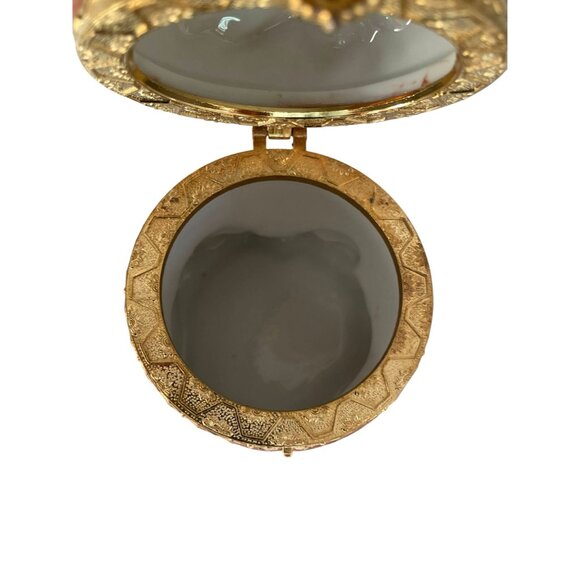 Decorative Ceramic Easter Rabbit Trinket Box 8" x 6" Vegetables Happy Easter Rib - Picture 10 of 13